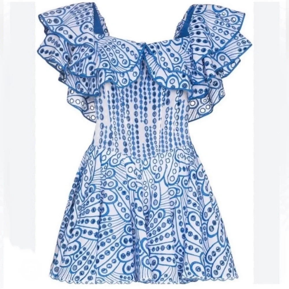 CHARO RUIZ IBIZA Dalia Ruffled Mini Dress - Picture 3 of 9